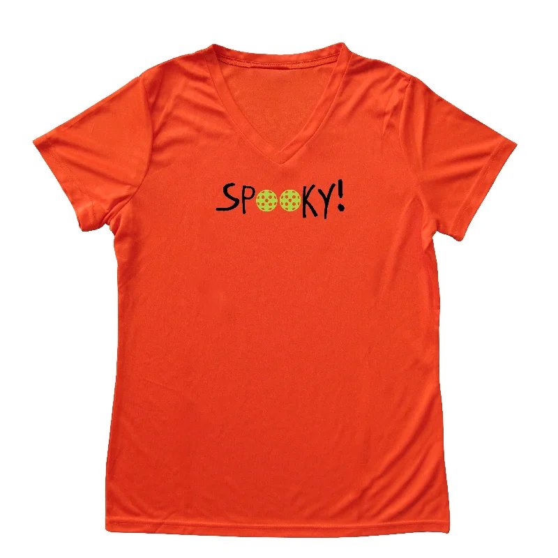 Spooky! Pickleball Halloween Ladies T-Shirt - Performance Dri-Fit