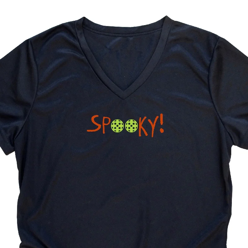 Spooky! Pickleball Halloween Ladies T-Shirt - Performance Dri-Fit