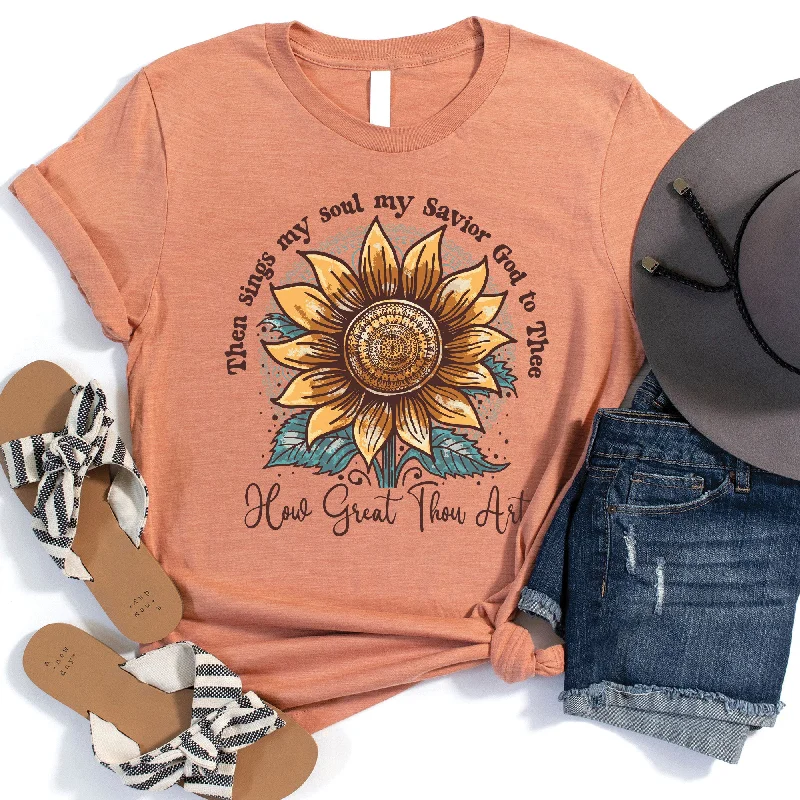 How Great Thou Art Sunflower Tee