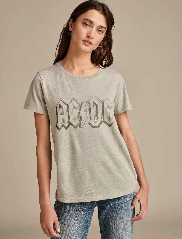 Lucky Brand Women's Acdc Crew Tee