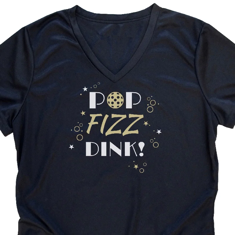 POP Fizz Dink! Ladies Pickleball Celebration T-Shirt - Performance Dri-Fit