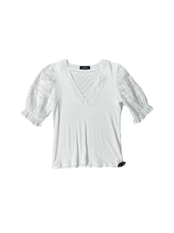 White Top Short Sleeve Lea & Viola, Size M