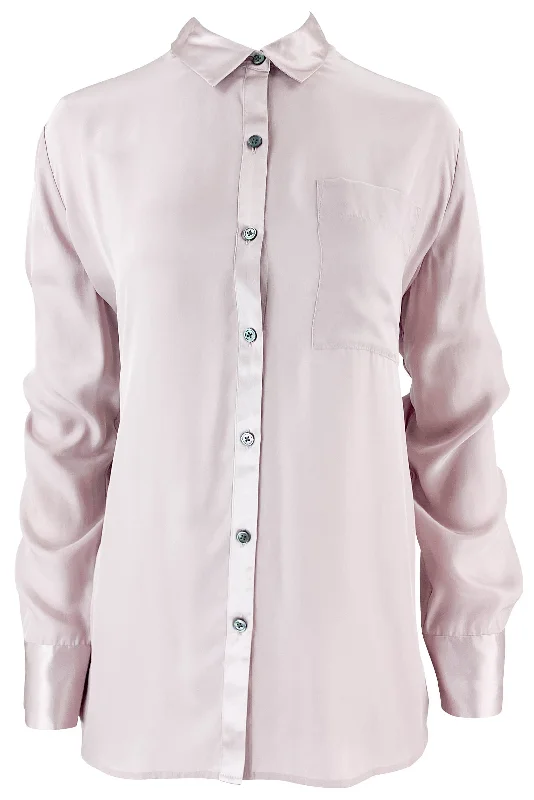 ATM Silk Blouse in Pink Lilac