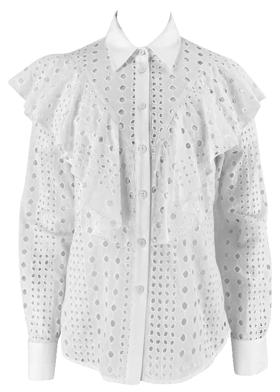 COTE Eyelet Blouse in White