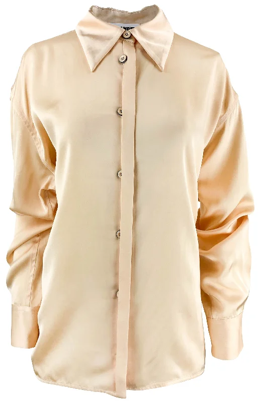 Jil Sander Silk Blouse in Peach