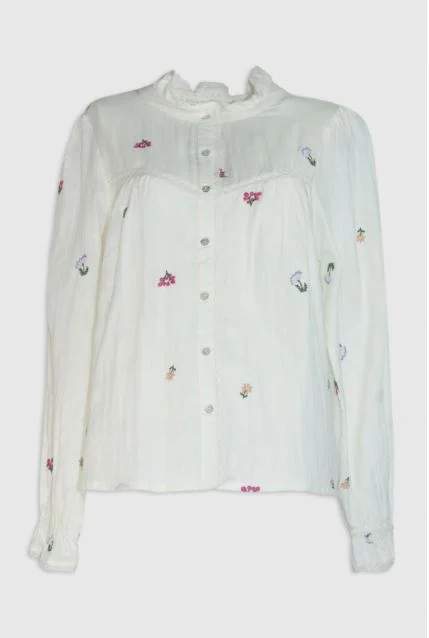 Md'M Long Sleeved Floral Blouse