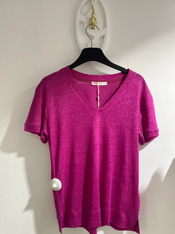 Md'M Short Sleeved Magenta Pink T Shirt