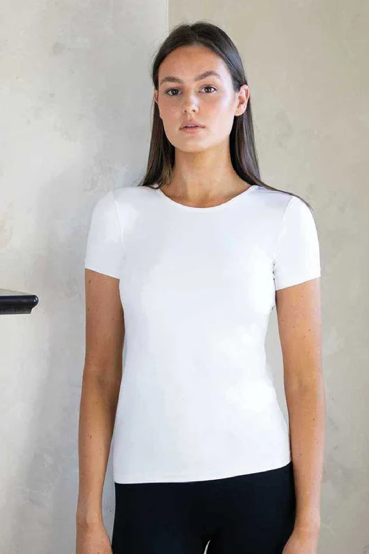 NO2MORO White Tara Short Sleeved Layering Shirt