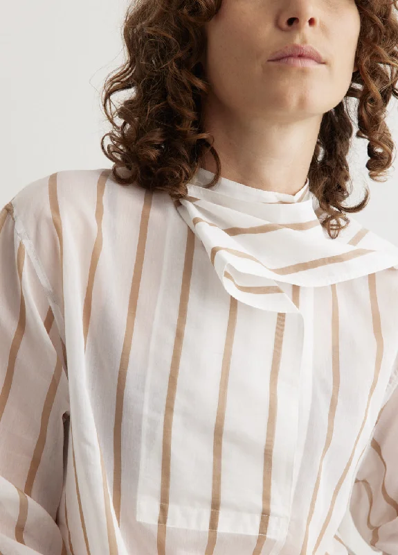 Organza Scarf Shirt