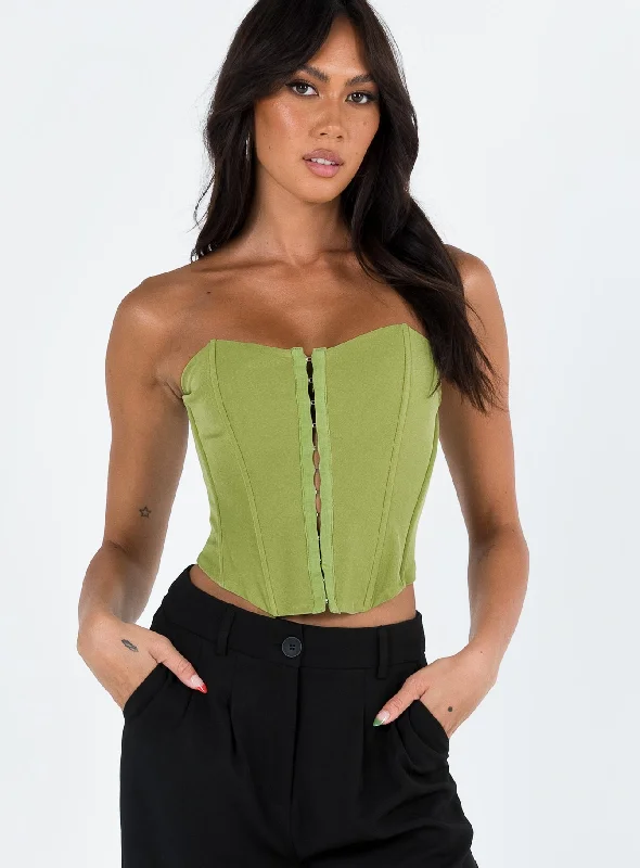 Archer Corset Top Green