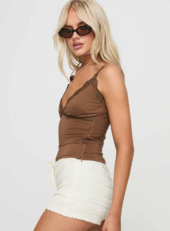 Biline Top Brown