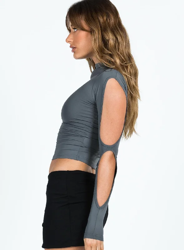 Boni Long Sleeve Top Slate