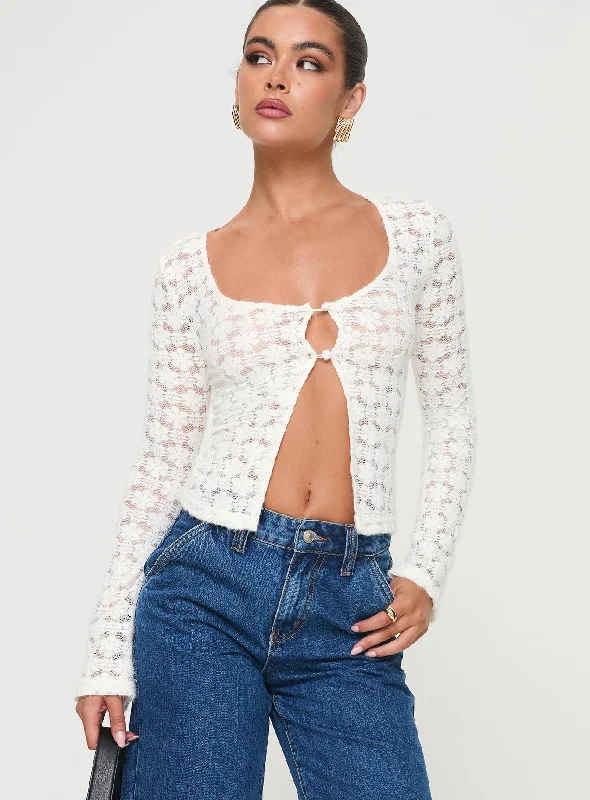 Enriquel Long Sleeve Top Off White