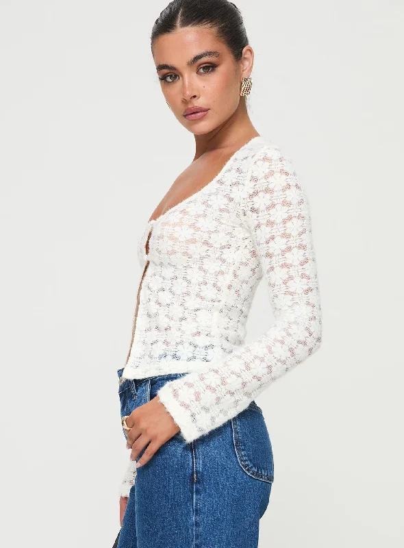 Enriquel Long Sleeve Top Off White