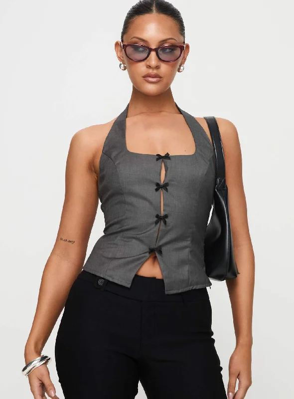 Pansy Top Grey