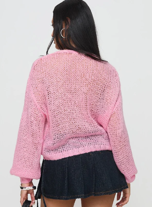 Schwartz Knit Sweater Pink