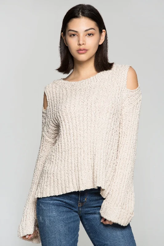 Fawn Cold Shoulder Sweater Top