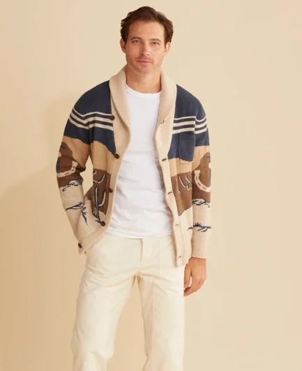 Pendleton Men's Desert Rider Cotton Cardigan Sweater