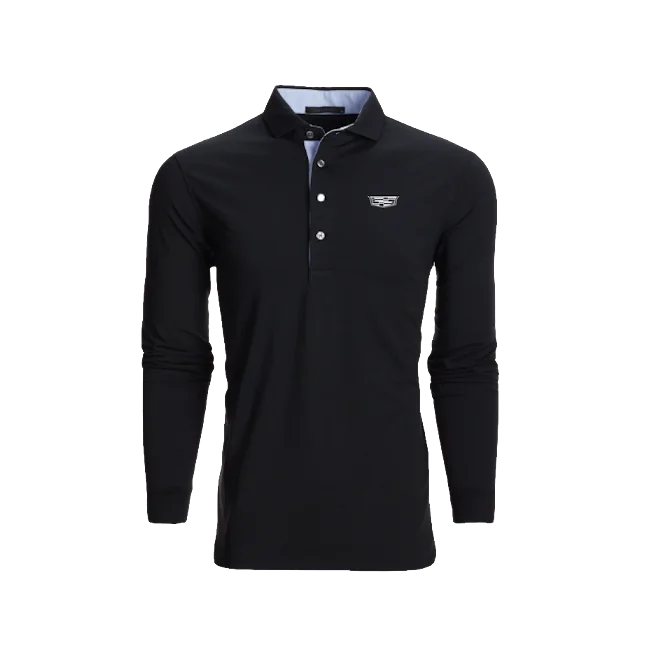 Cadillac Men's Long Sleeve Polo