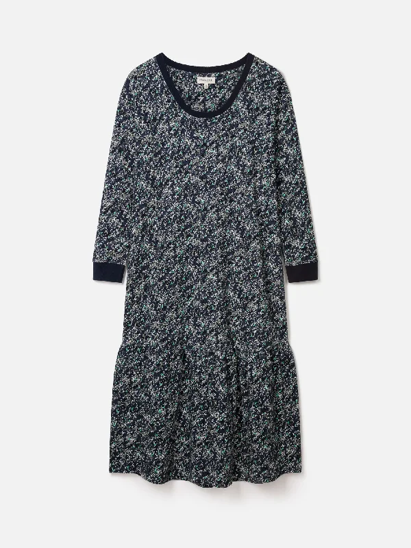 Colette Fairtrade Organic Cotton Midi Dress - Navy