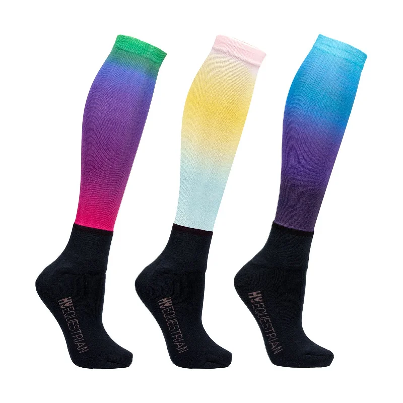 Hy Womens/Ladies Ombre Socks (Pack of 3)