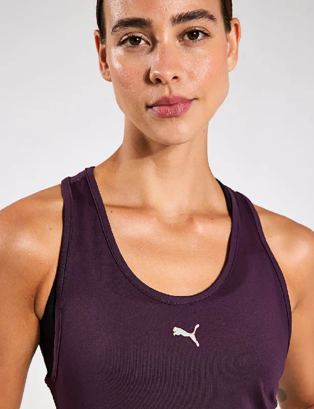 RUN CLOUDSPUN Running Tank - Midnight Plum