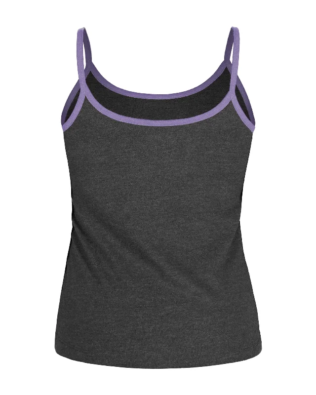 Rays Women's New Era Grey Purple City Connect Skyray Tank Top