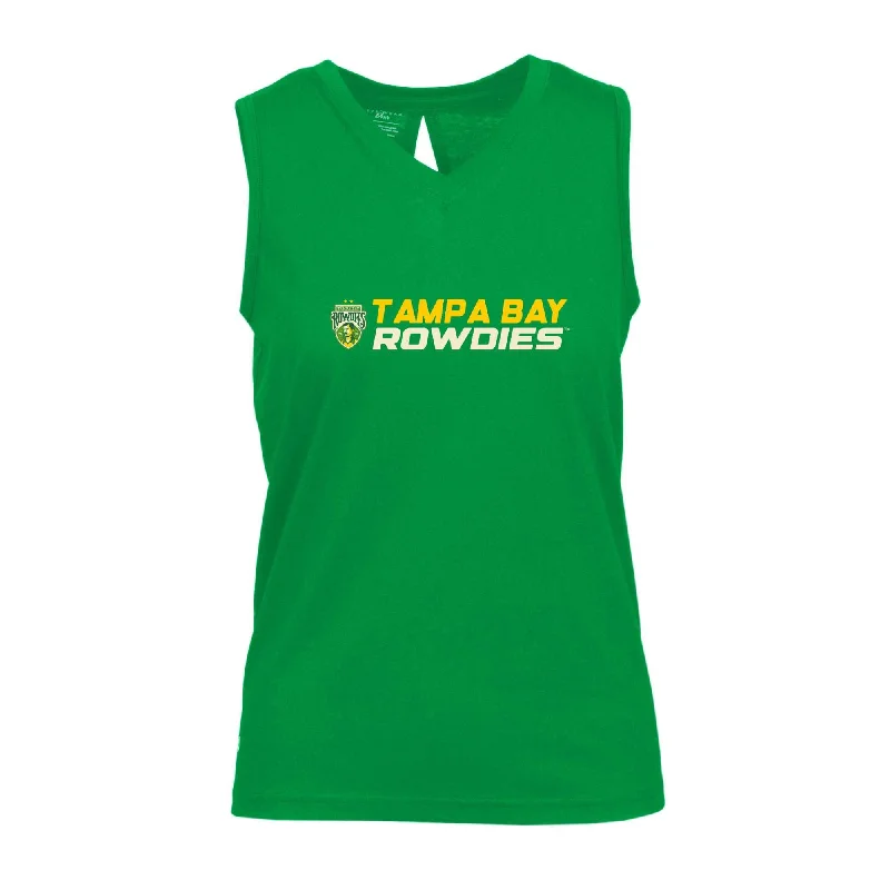 Rowdies Women's Levelwear Kelly Green Sleeveless Tank