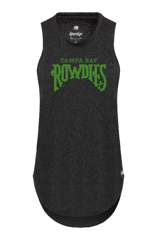 Rowdies Women's Sportiqe Charcoal Grey Tank