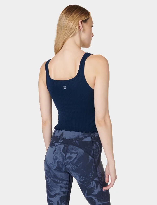 Mindful Seamless Bra Vest - Navy Blue