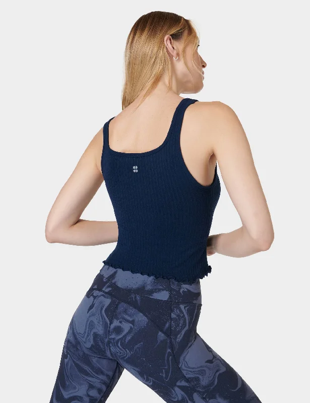 Mindful Seamless Bra Vest - Navy Blue