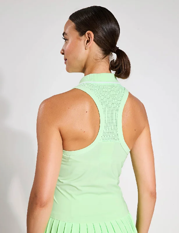 Power Match Point Tennis Vest - Matcha Green