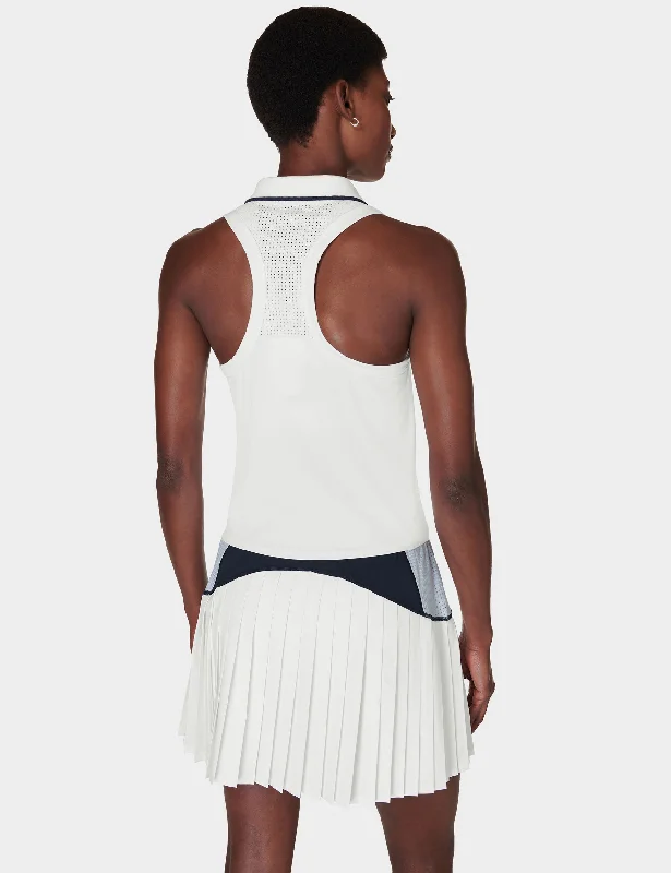 Power Match Point Tennis Vest - White