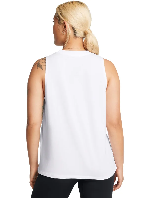 Rival Muscle Tank - White/Black