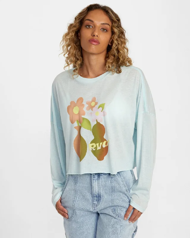 Vase Long Sleeve Tee - Sky Blue