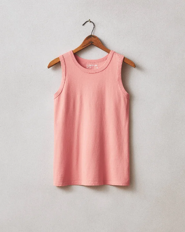 Classic Cotton Muscle Tank - Pink Mauve