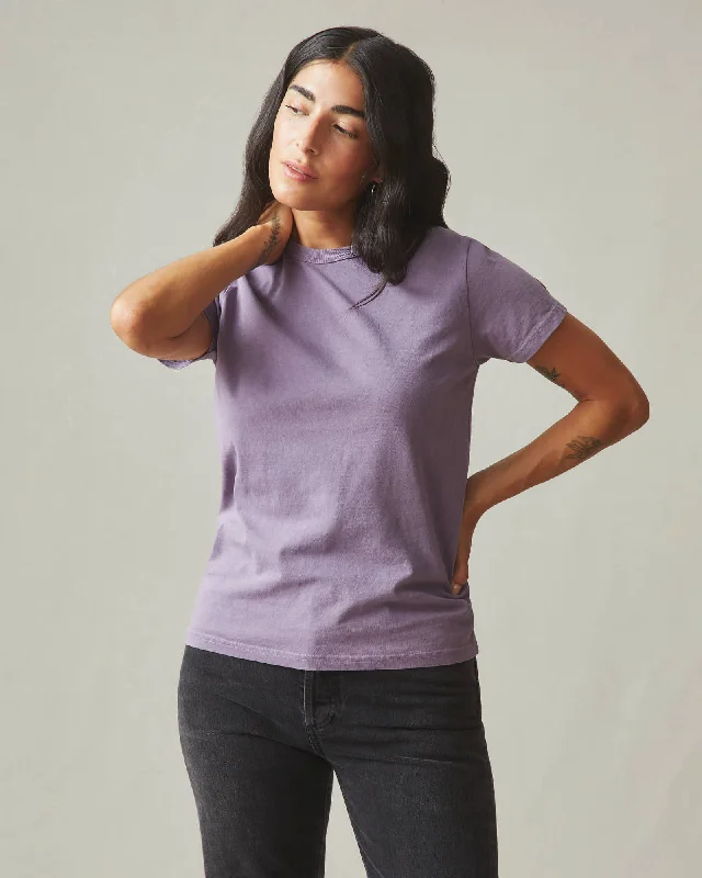 Vintage Crew Tee - Washed Vintage Violet