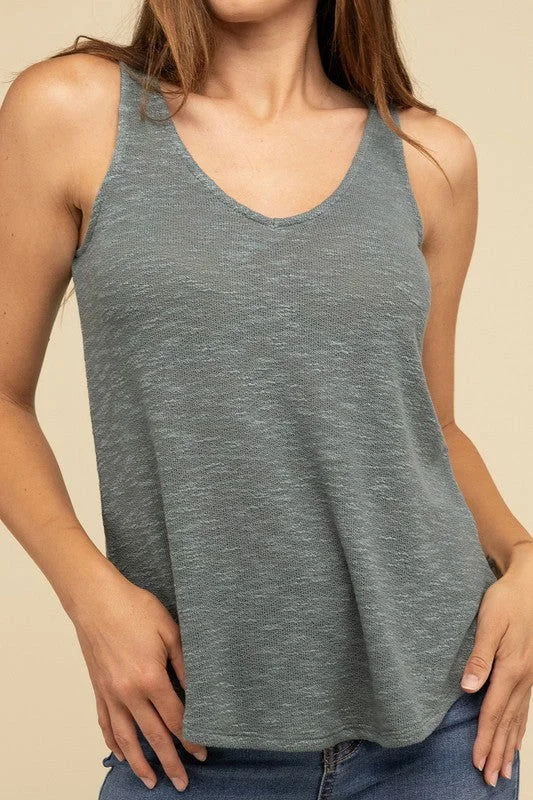 ZENANA V Neck Sleeveless Cami Top